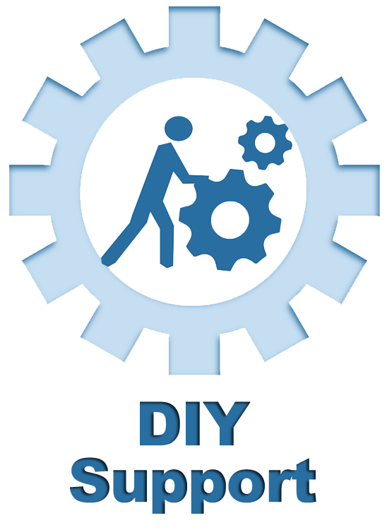 Do-It-Yourslf ist symbolisiert mit einem Zahnrad, in dem ein idealisierter Mensch Zahnräder dreht.<br />©memephoto